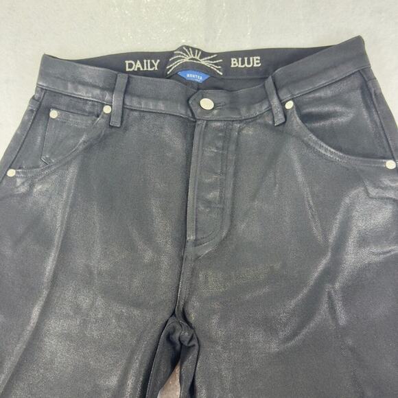 Daily Blue By AG Mantra Wide Barrel Leg Jeans Coated Octopus Button Fly 29 NEW - Picture 5 of 16